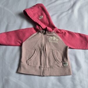 Baby Roots Hoodie in Pinks. Size 6-12M